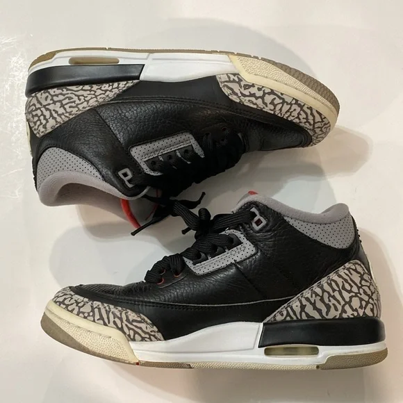 Nike Air Jordan 3 Retro Black Cement Size 6.5Y - Picture 8 of 15